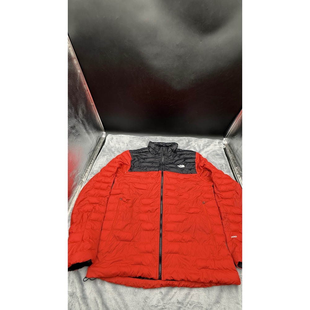 The North Face 700 Fill Down Puffer Jacket Men's XL Red Black Full Zip